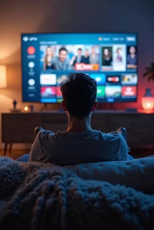 Epix IPTV streaming on a smart TV in a living room